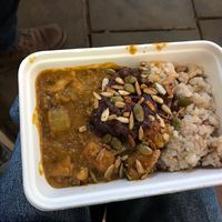 Tofu curry at Alpha Bar in Oxford