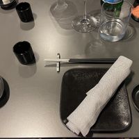 Mise en place  at Iamaki' in Senigallia