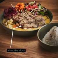 Vegane Ente in Mangosauce   at Project Vegan in Koblenz