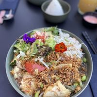 Reisnudeln mit Gemüse und Tofu   at Project Vegan in Koblenz