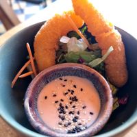 Vegan 'shrimp' at Project Vegan in Koblenz