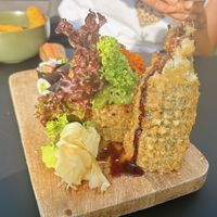 tempura sushi  at Project Vegan in Koblenz