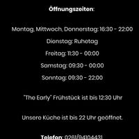 Opening times, June 2025  at Project Vegan in Koblenz