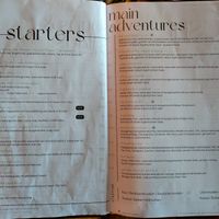 Menu pages at Project Vegan at Project Vegan in Koblenz