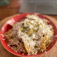 Chilaquiles   at Vegan Caribe in Bacalar