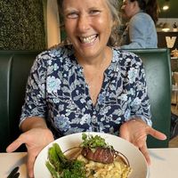 This is European vegan “steak”. My wife still misses it.   at Vibe Vegan Bistro in Destin