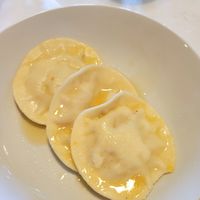 Kids ravioli with veggie filling at Vibe Vegan Bistro in Destin