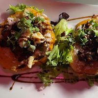 Fig and Bleu Steak Crostini at Vibe Vegan Bistro in Destin