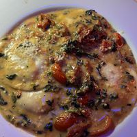 Ravioli Florentine   at Vibe Vegan Bistro in Destin