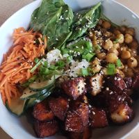 Tofu bowl at XO Bar in Portland