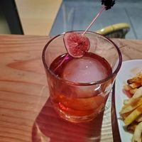 Fig drink-quite tasty and fun to watch them make at XO Bar in Portland