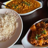 Chana Masala and Aloo Gobi at Spice Hut Indian Cuisine in Tofino