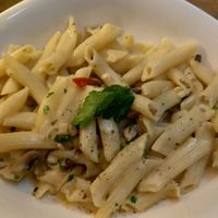 pasta funghi (veganised by omitting parmesan and changing from cream to oatly) 139kr ≈12,50€ at Vapiano in Stockholm