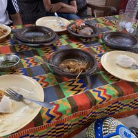 Started eating and then realised pics were taken   at Vegan Suma in Porto-novo