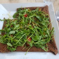Galette vegetarien at La Marina in Port-en-bessin-huppain