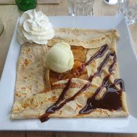 Crepe Normande at La Marina in Port-en-bessin-huppain