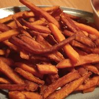 Große Portion Süßkartoffel Fritten at Hans im Glück - Wien Am Belvedere in Vienna