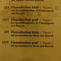 Speisekarte at Kutscherstuben in Wuelfrath