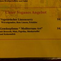 Speisekarte at Kutscherstuben in Wuelfrath