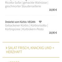 One vegan dish (2023/10/07) at Hotel Kohlers Engel in Buehl