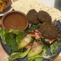 Falafel con salsa vegana  at Ca Miri l'Afganès in Valencia