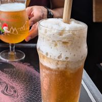 Eistee Pfirsich at Les Docks in Trouville-sur-mer