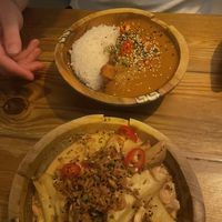 Katsu and massamam wedges   at Mundo Street Food in Ibiza