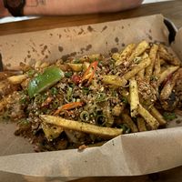 Vegan chicken spice bags (come with katsu sauce)   at Mundo Street Food in Ibiza