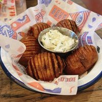 hassleback potatoes   at BrewDog  in Bristol