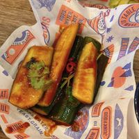 spicy smashed cucumbers  at BrewDog  in Bristol