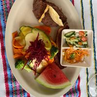 Vegan breakfast  at El Fogon Del Cayo in San Ignacio