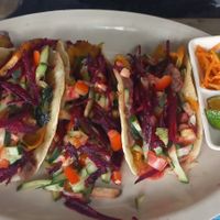Vegan Tacos... vegan or not... They're the best around!! at El Fogon Del Cayo in San Ignacio