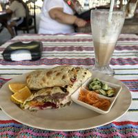 Vegan burrito - I will be dreaming about this later!  at El Fogon Del Cayo in San Ignacio