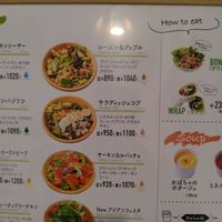 menu at SalaDish - Kayabacho in Tokyo