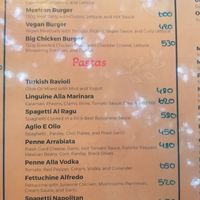 Menu 2025 at Simge Gourmet Kitchen in Antalya