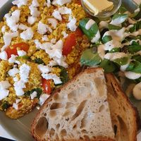 Scrambled Tofu Feta at Vegan Vibes in Berlin