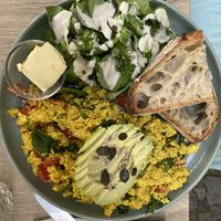 Scrembled Tofu  at Vegan Vibes in Berlin