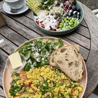 Scrambled tofu and vegan vibes special   at Vegan Vibes in Berlin