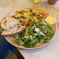 Scrambled tofu   at Vegan Vibes in Berlin