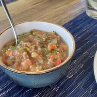 Aubergine/ eggplant salad  at Symposium in Limassol