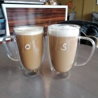 Latte with Oat and Soya milk at Lily's in Skelmersdale