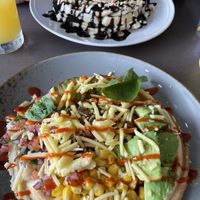 Sweet and savoury waffles  at Lily's in Skelmersdale