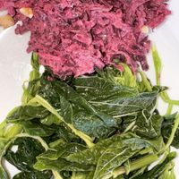 Nena and beetroot salad.   at Veranda  in Qeparo