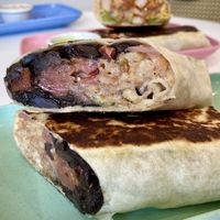 Shawarma burrito  at The Moody Vegan in Los Angeles