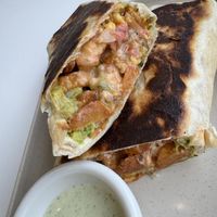 Breakfast burrito 🤤   at The Moody Vegan in Los Angeles