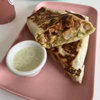 Breakfast burrito  at The Moody Vegan in Los Angeles