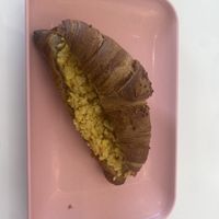 4/5 Croissant with egg and cheese. Love that it’s whole wheat but maybe could be more exciting    at The Moody Vegan in Los Angeles