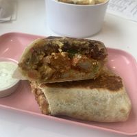Breakfast burrito   at The Moody Vegan in Los Angeles