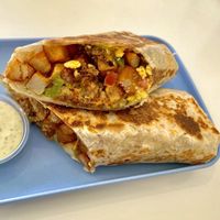 Breakfast burrito  #Veganuary at The Moody Vegan in Los Angeles