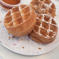 Mini Waffles at The Moody Vegan in Los Angeles